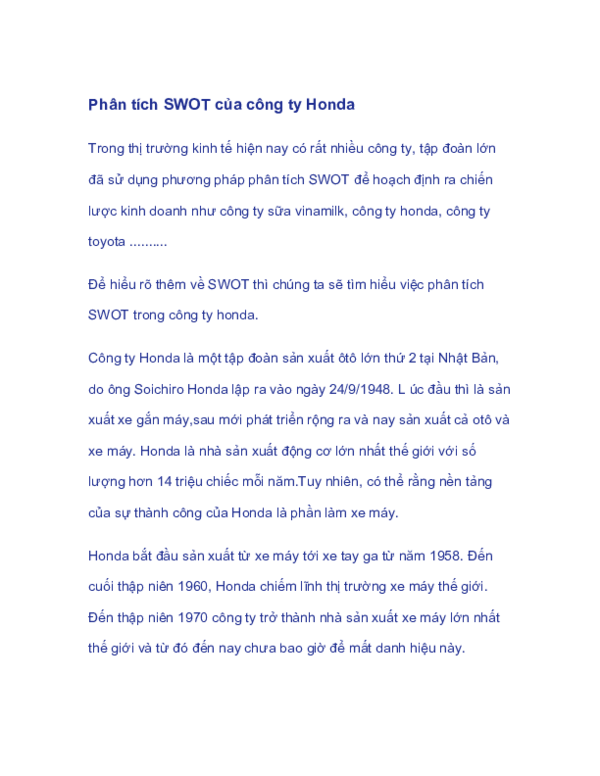 Swot analysis of vinamilk essay 04 picture
