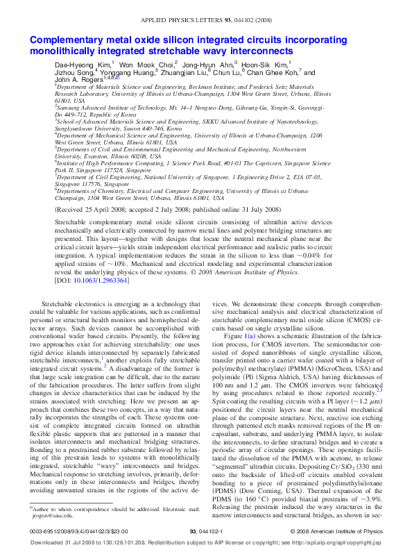 (PDF) Complementary metal oxide silicon integrated circuits ...