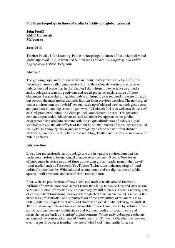 Critical media anthropology image