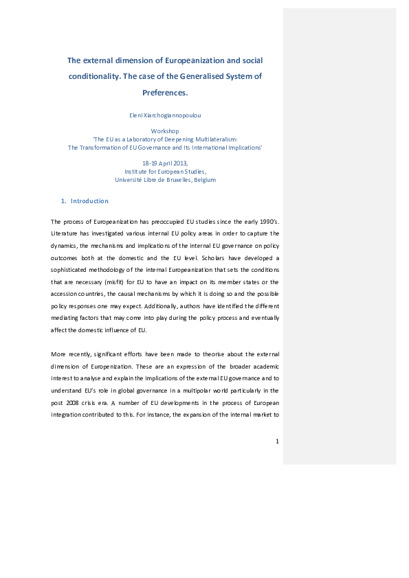 Europeanization case essay image