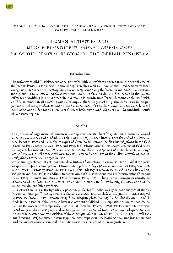 (PDF) Human activities and Middle Pleistocene faunal assemblages from ...