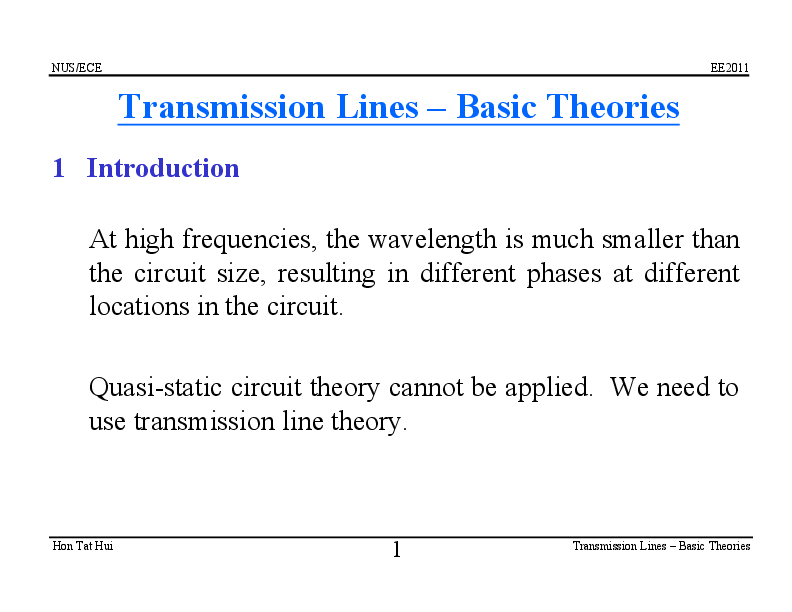 (PDF) Transmission Lines Basic Theories Burkan Zobi Academia.edu