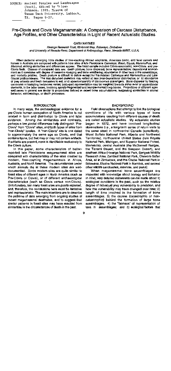 Clovis sites map picture