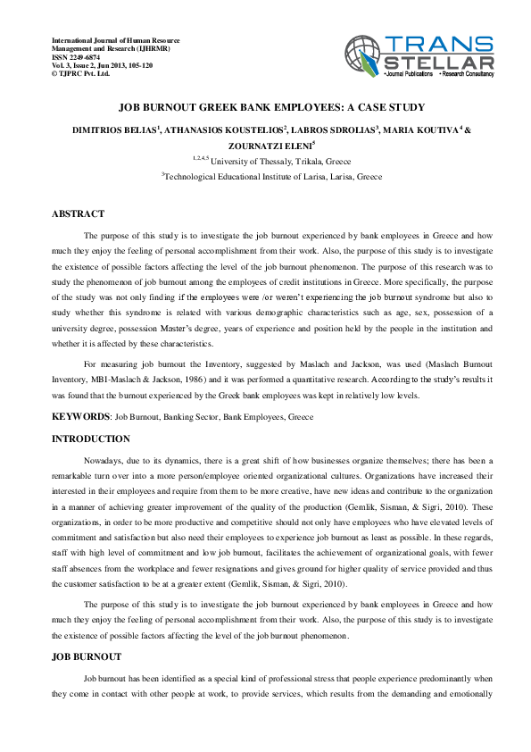 Solved case study on work stress image