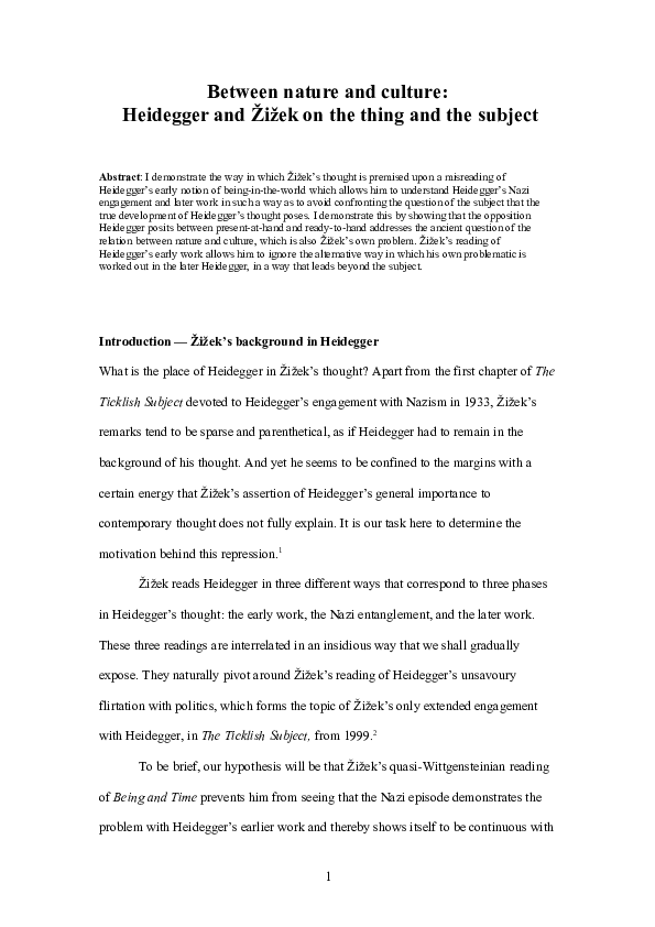 Heidegger the thing pdf image