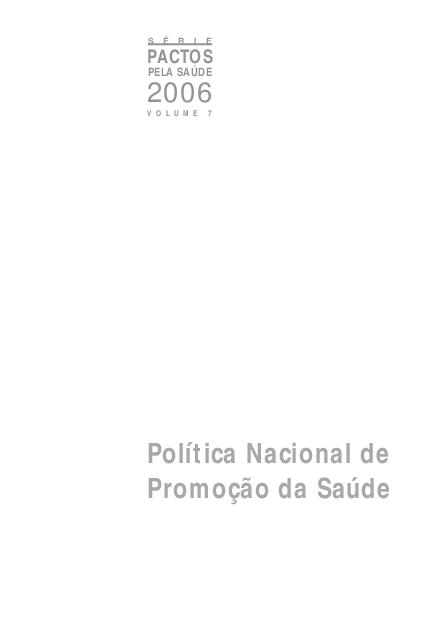 (PDF) pacto pela saude 2006 politica nacional de promo de saude ...