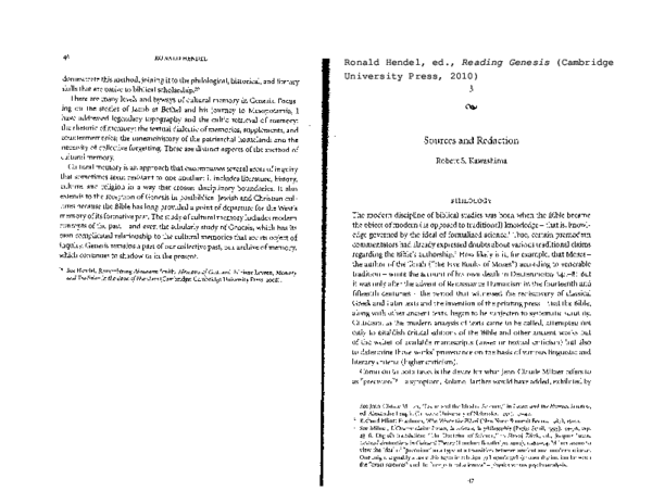 (PDF) Sources and Redaction (Genesis)