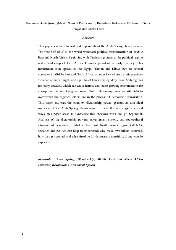 Arab spring thesis 05 picture