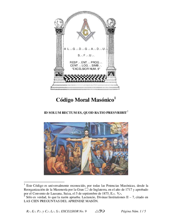 (PDF) Codigo Moral Masonico