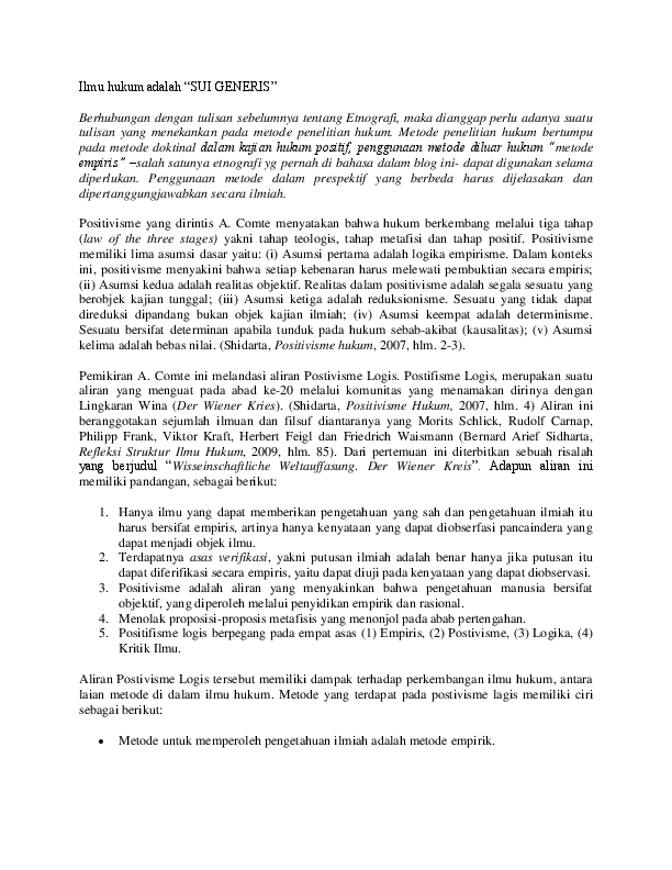 Ilmu Hukum Adalah Ilmu Gunkz Oka Academia Edu