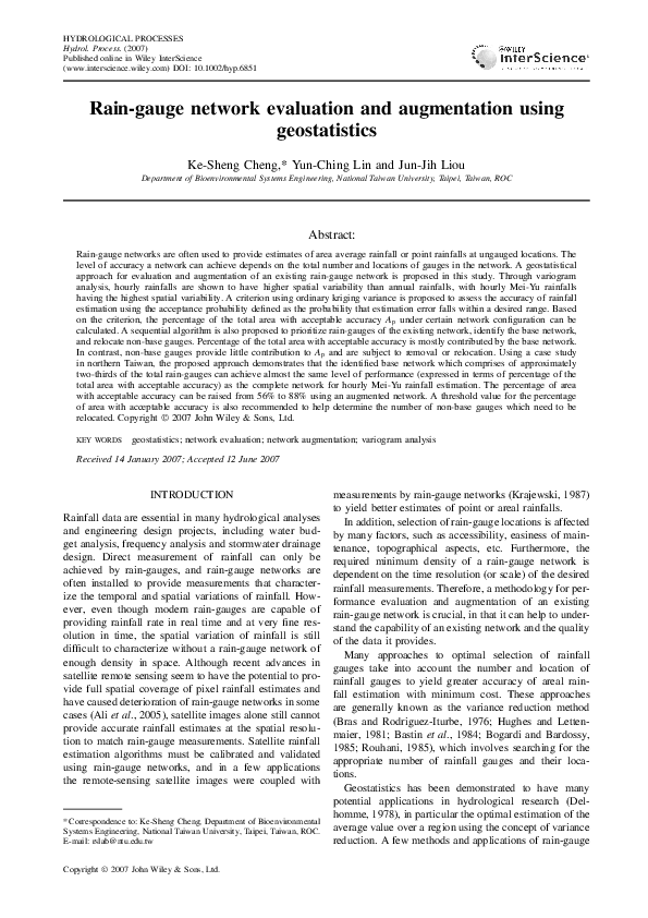 (PDF) Raingauge network Dam Az Academia.edu