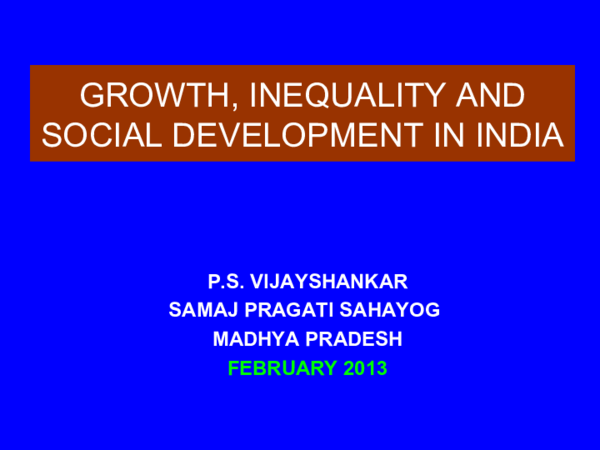 (PPT) Growth, Inequality and Social Development