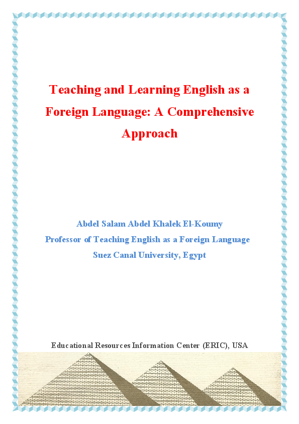 (PDF) Teaching and Learning English as a Foreign Language: A ...