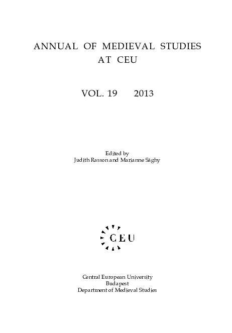 Poverty and Poor Relief in the Ottonian Empire (919–1024)