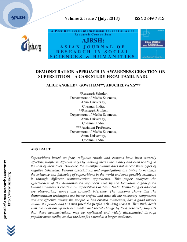 Superstition essay image