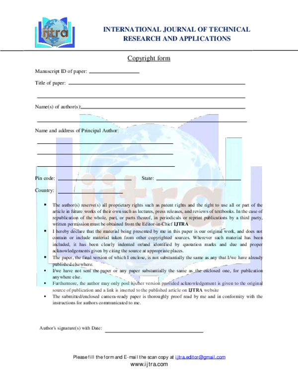 PDF) Copyright Form