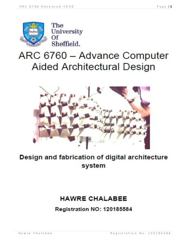 (PDF) Design and fabrication of digital architecture system