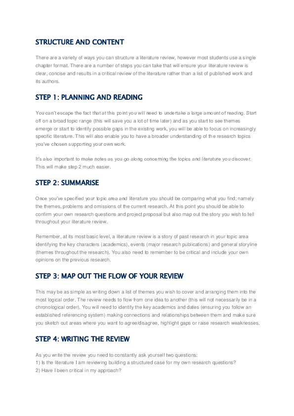 (DOC) Structure and Content