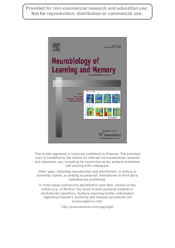 (PDF) Effects of pre-learning stress on memory for neutral, positive ...