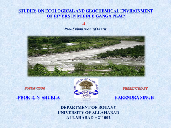 Ganga River Pollution Case Study Ppt