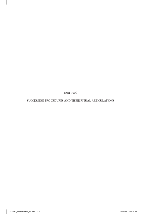 Describing rituals of succession, and the culture of kingship in the west, c. 1000 - c. 1150 (proofs)