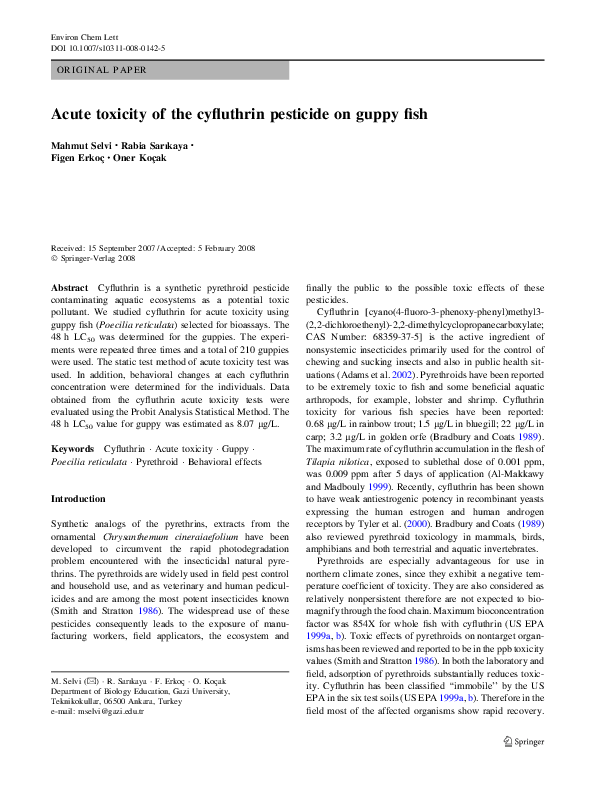 (PDF) cyfluthrin