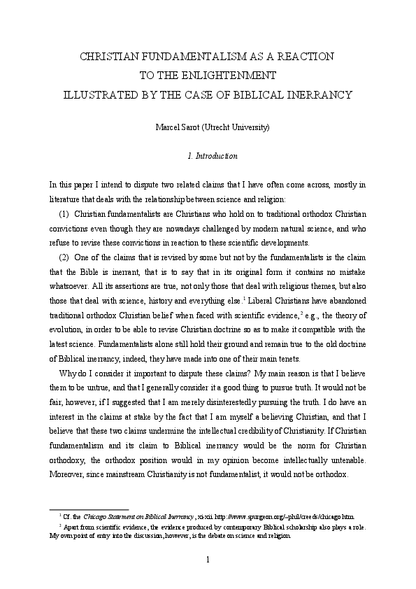 Characteristics of fundamentalism image