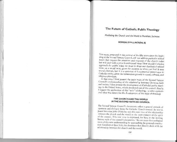 (PDF) The Future of Catholic Public Theology: Mediating the Church and ...