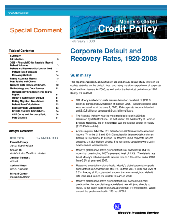 (PDF) Moody corporate default risk Tamara Nanitashvili Academia.edu