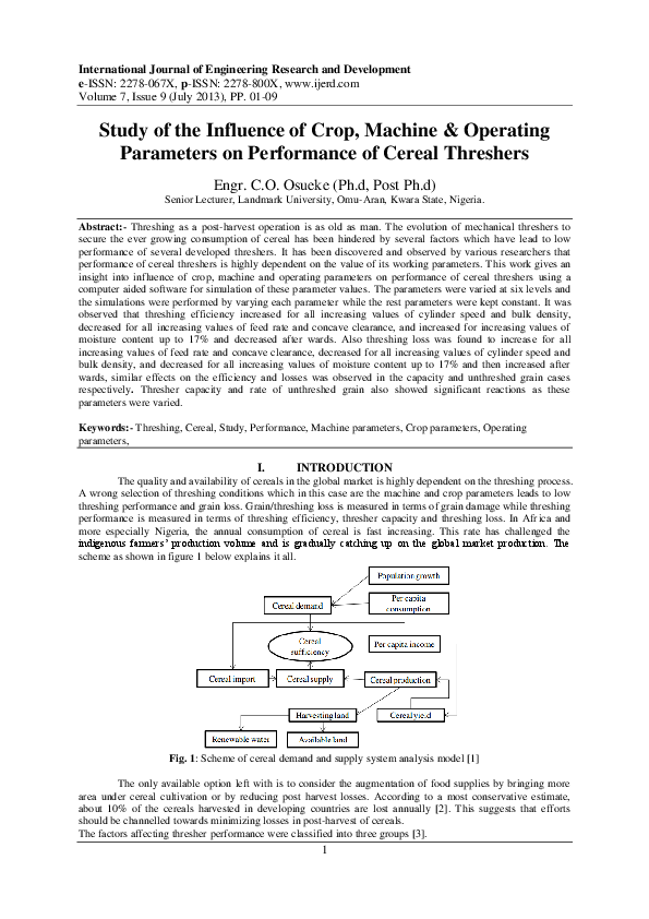 (PDF) International Journal of Engineering Research and Development (IJERD)