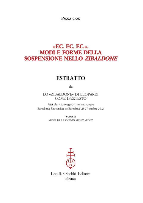 Lo Zibaldone Di Leopardi Riassunto