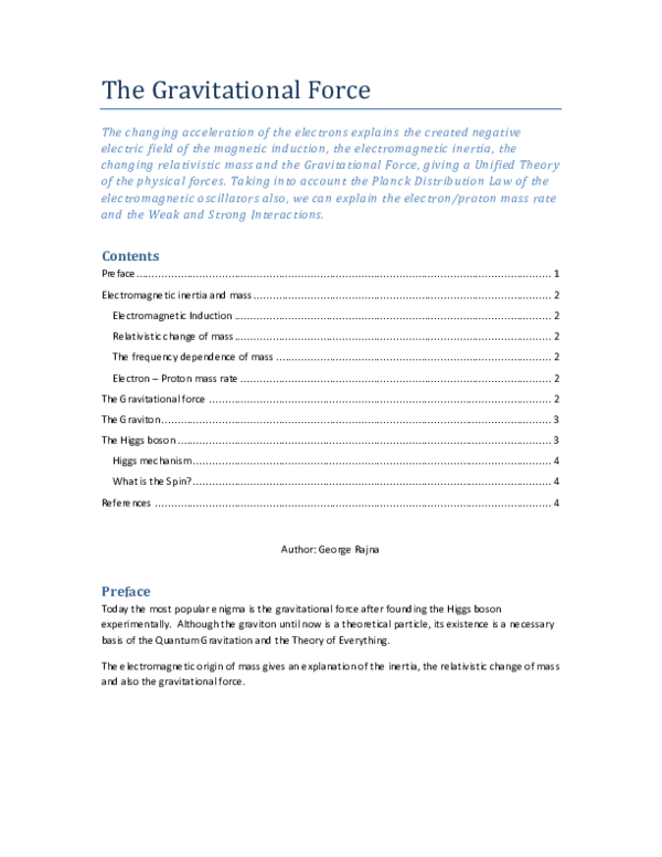 Gravitational force project picture