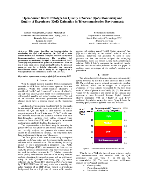 (PDF) Open-Source Based Prototype for Quality of Service (QoS ...