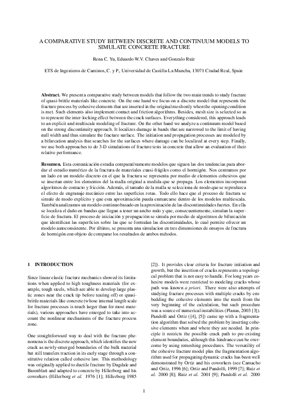 (PDF) A comparative study between discrete and continuum models to ...