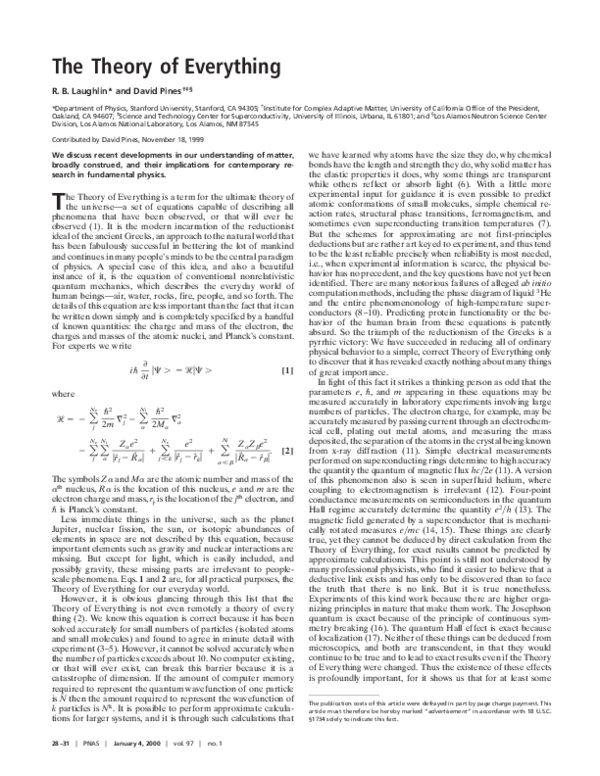 (PDF) The Theory of Everything