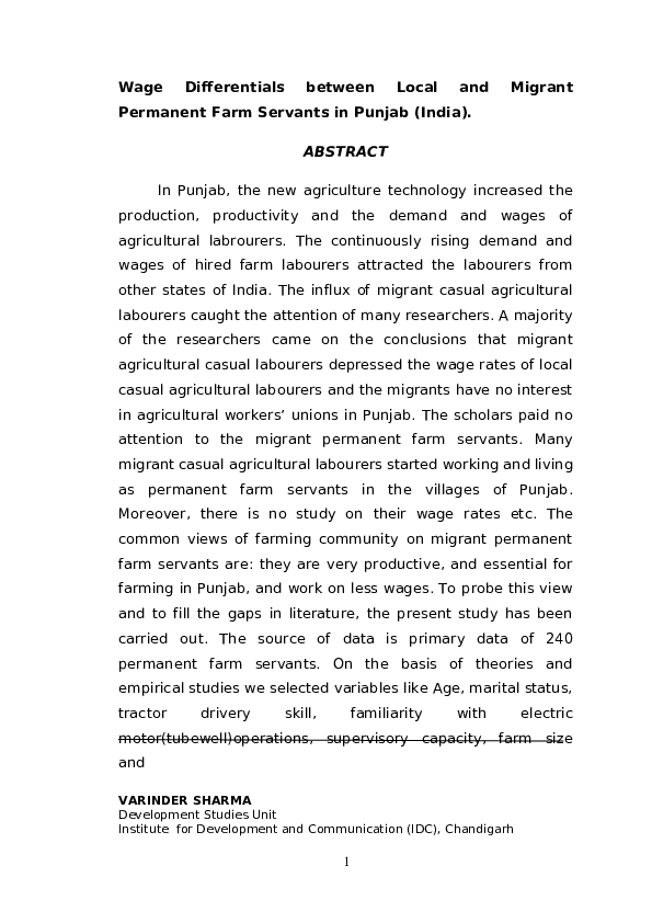 Occupational wage differentials with examples image