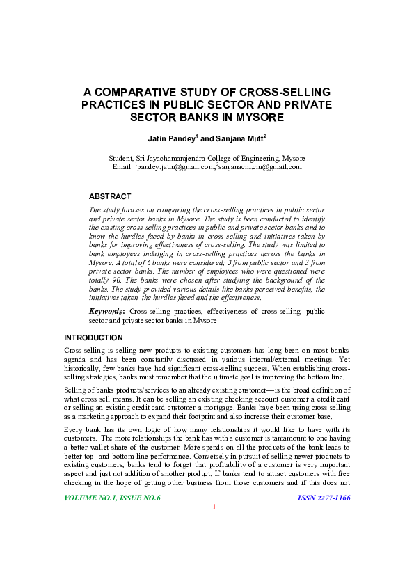(PDF) Cross selling