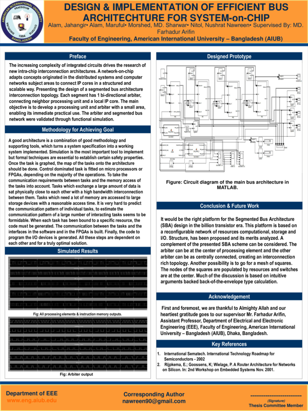 (PPT) DESIGN AND IMPLEMENTATION OF EFFICIENT BUS ARCHITECTURE FOR ...