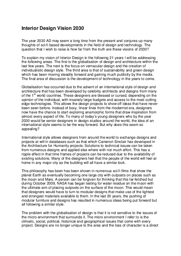 Vision 2030 essay picture