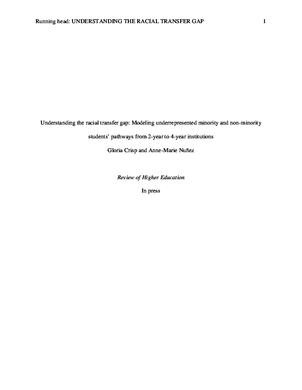 (PDF) Understanding the racial transfer gap: Modeling underrepresented ...