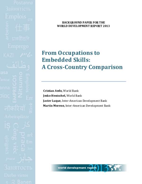 (PDF) From Occupations to Embedded Skills