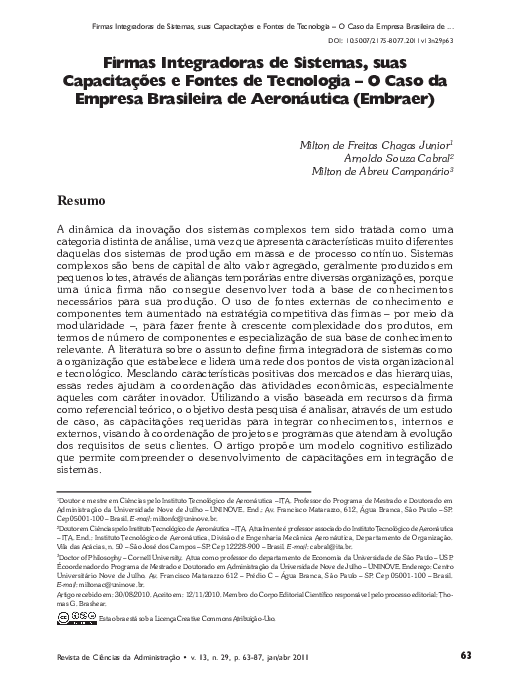 (PDF) Fimas Integradoras EMBRAER