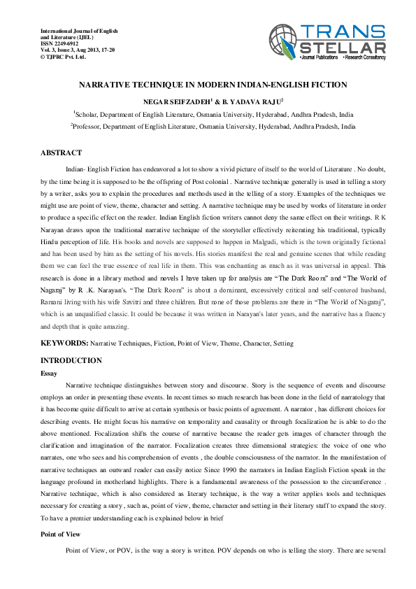 (PDF) International Journal of English and Literature (IJEL)