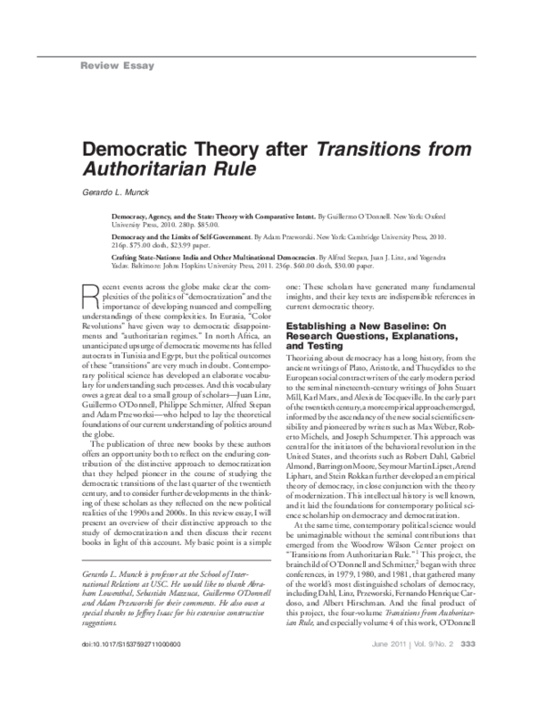 Authoritarian democracy definition image