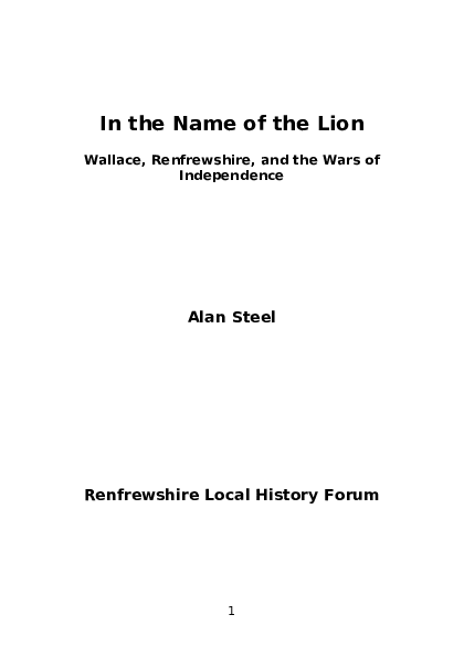 In the name of the lion