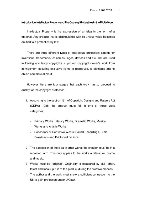 (DOC) Intellectual Property Law, Types of Liability, Law Cases and ...