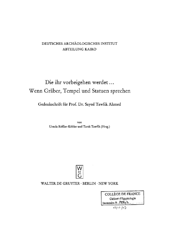 1 Stèle Poétique Thoutmosis III