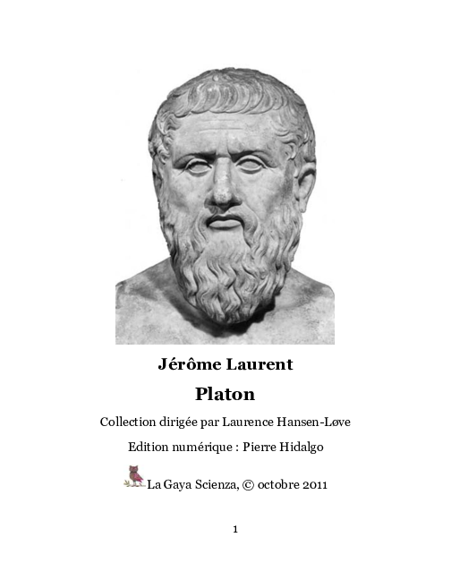 Pdf Jerome Laurent Platon Collection Dirigee Par Laurence Hansen Love Houmadi El Fakir Academia Edu