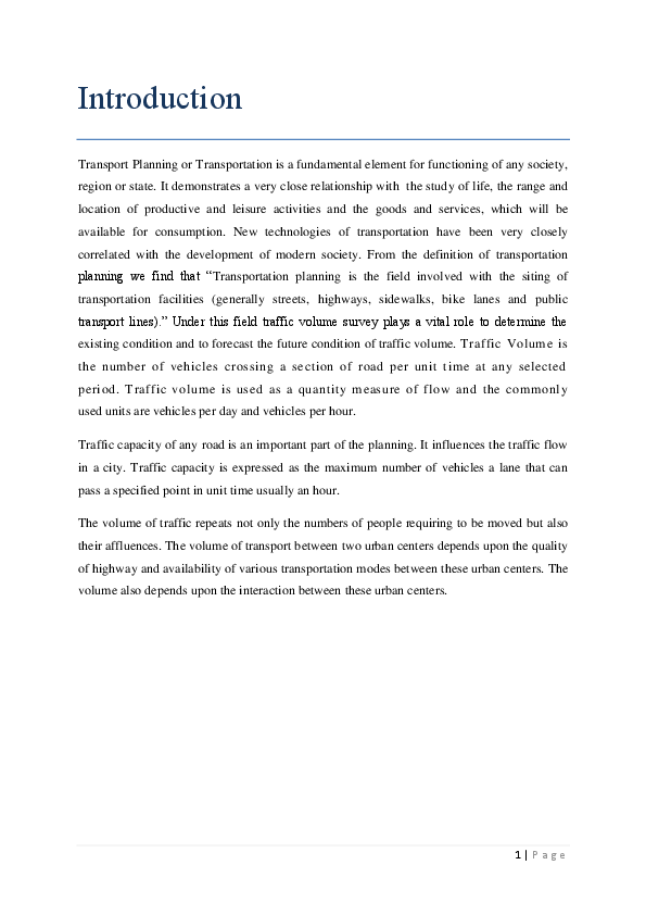 (PDF) A Report on traffic Volume Survey on Moylapota Intersection of Khulna Himon Das