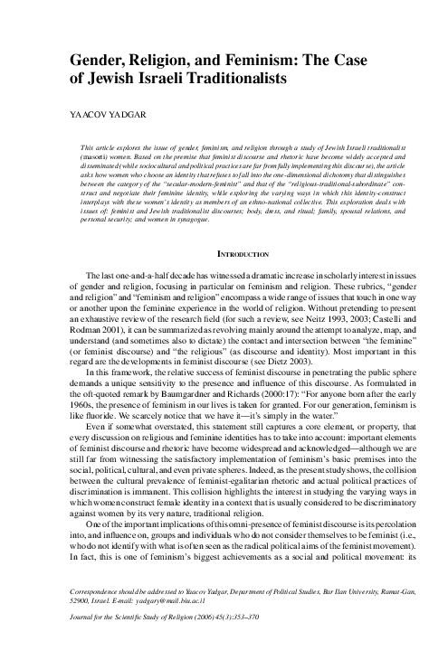 Jewish feminism essay example 07 image